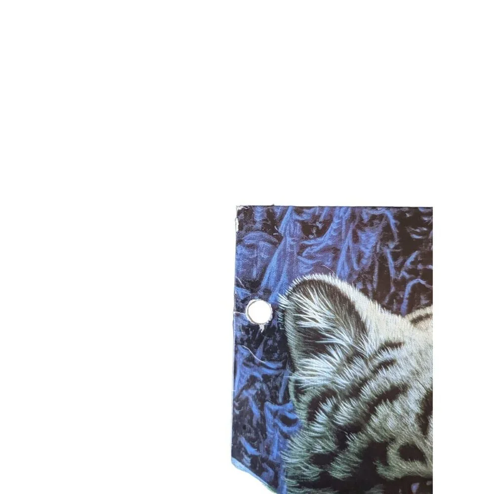 Vtg. MEADE Tiger Cub Snow Leopard Pocket Folders 2